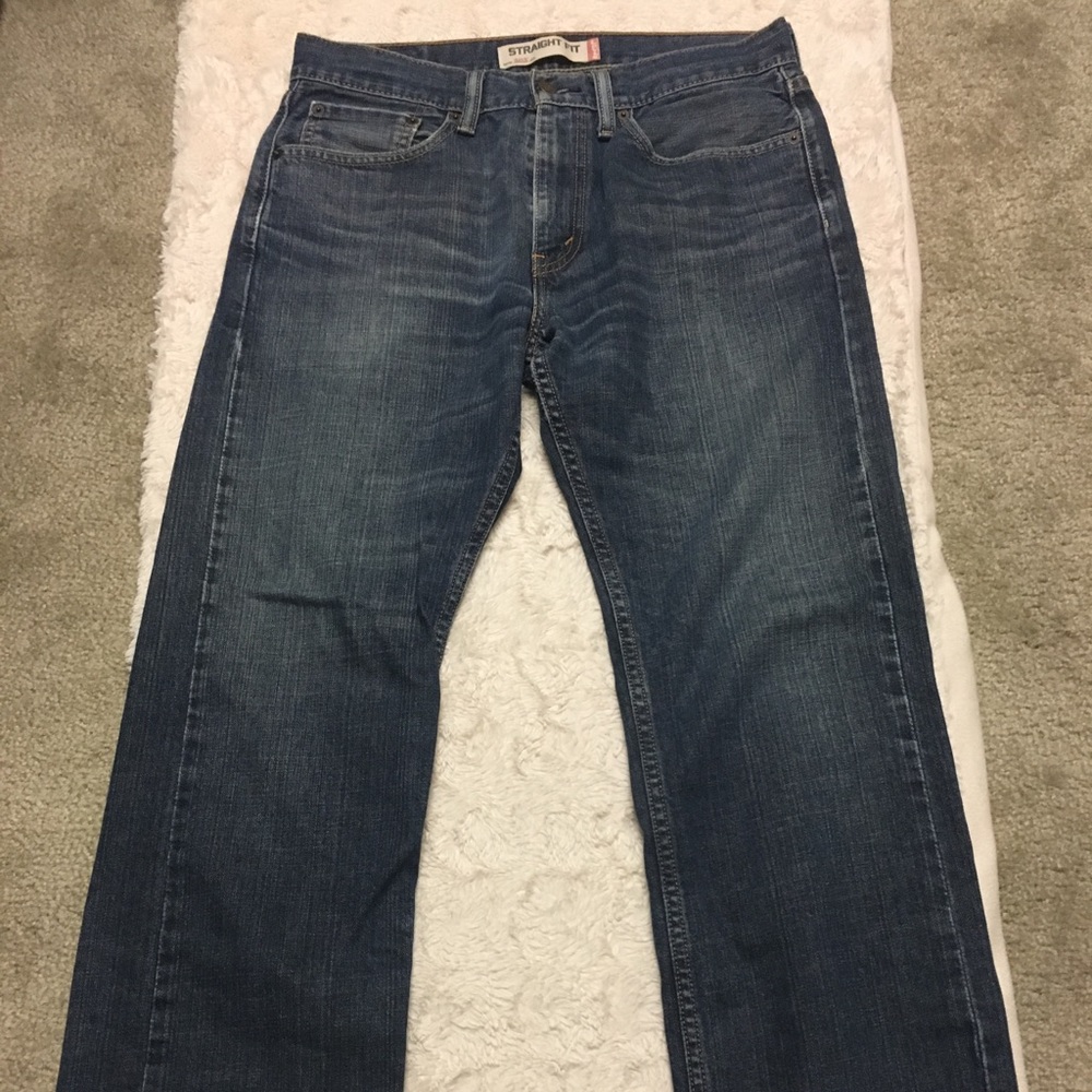 Levi’s men’s straight fit 505 blue denim jeans W31